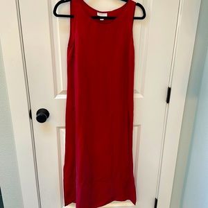 Vintage 90’s red shift silky dress